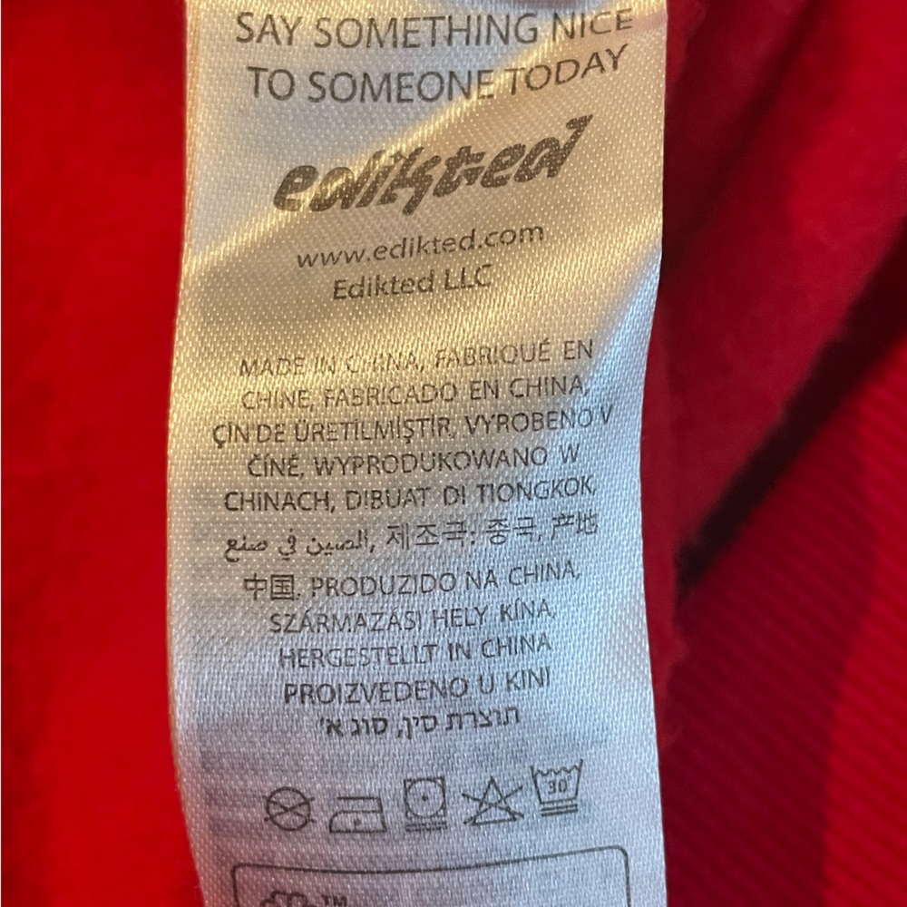 *SOLD* Edikted New York Zip Up Hoodie Unisex - Picture 5 of 6